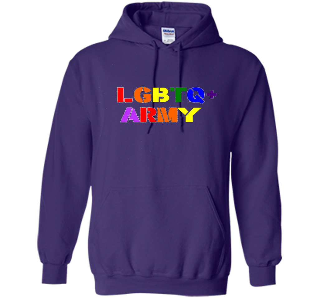 LGBTQ+ Army T-Shirt cool shirt Purple
