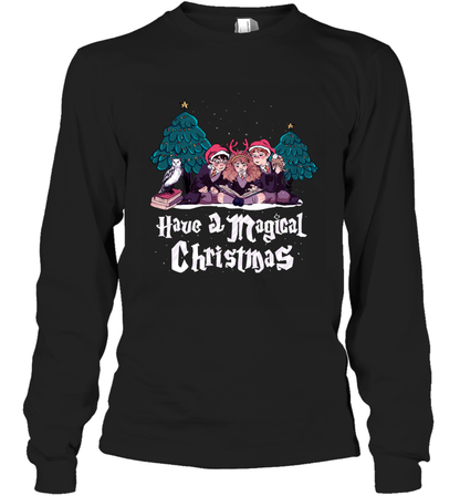 Have A Magical Christmas Harry Potter Long Sleeve T-Shirt Long Sleeve T-Shirt Black