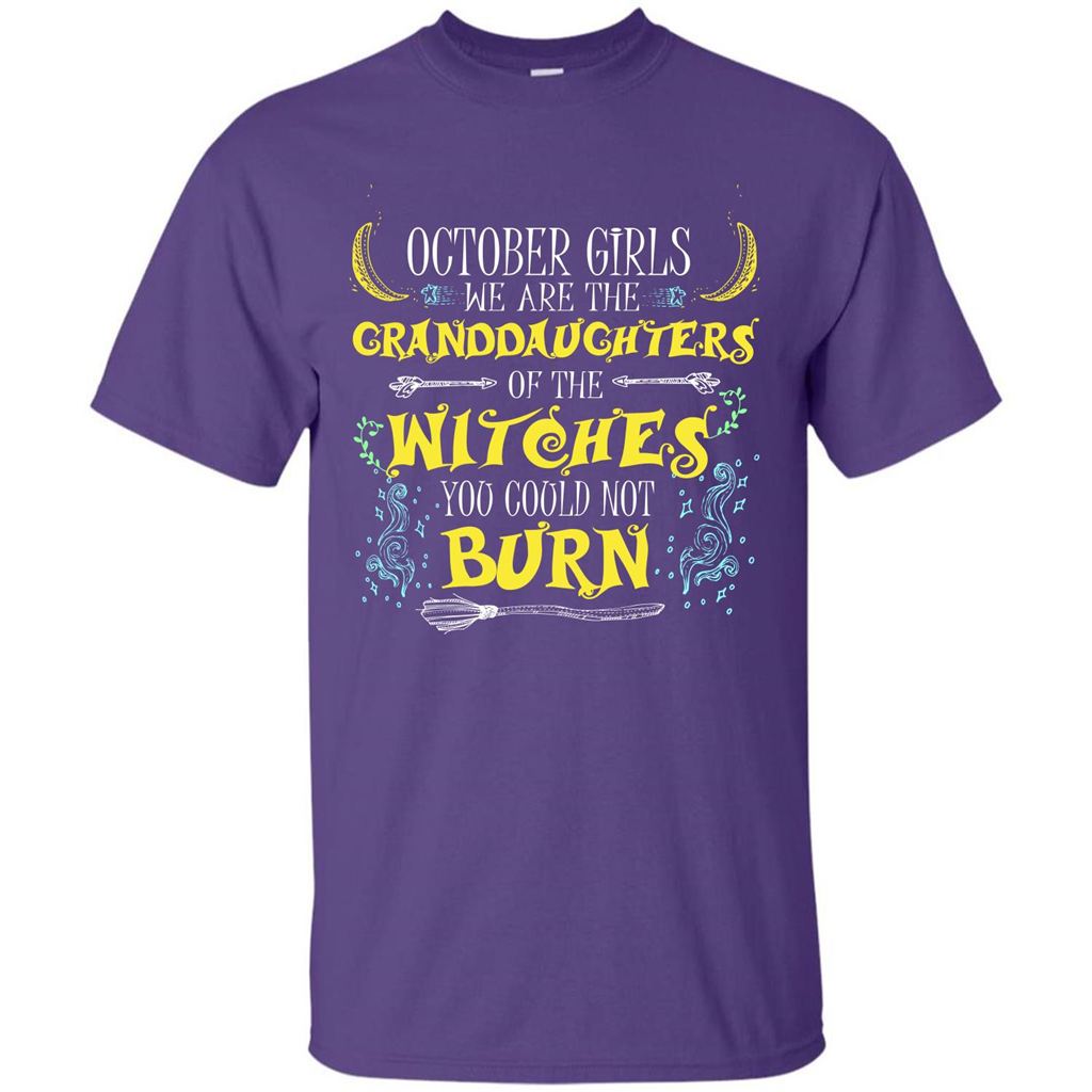 Halloween T-shirt October Girls T-shirt Purple