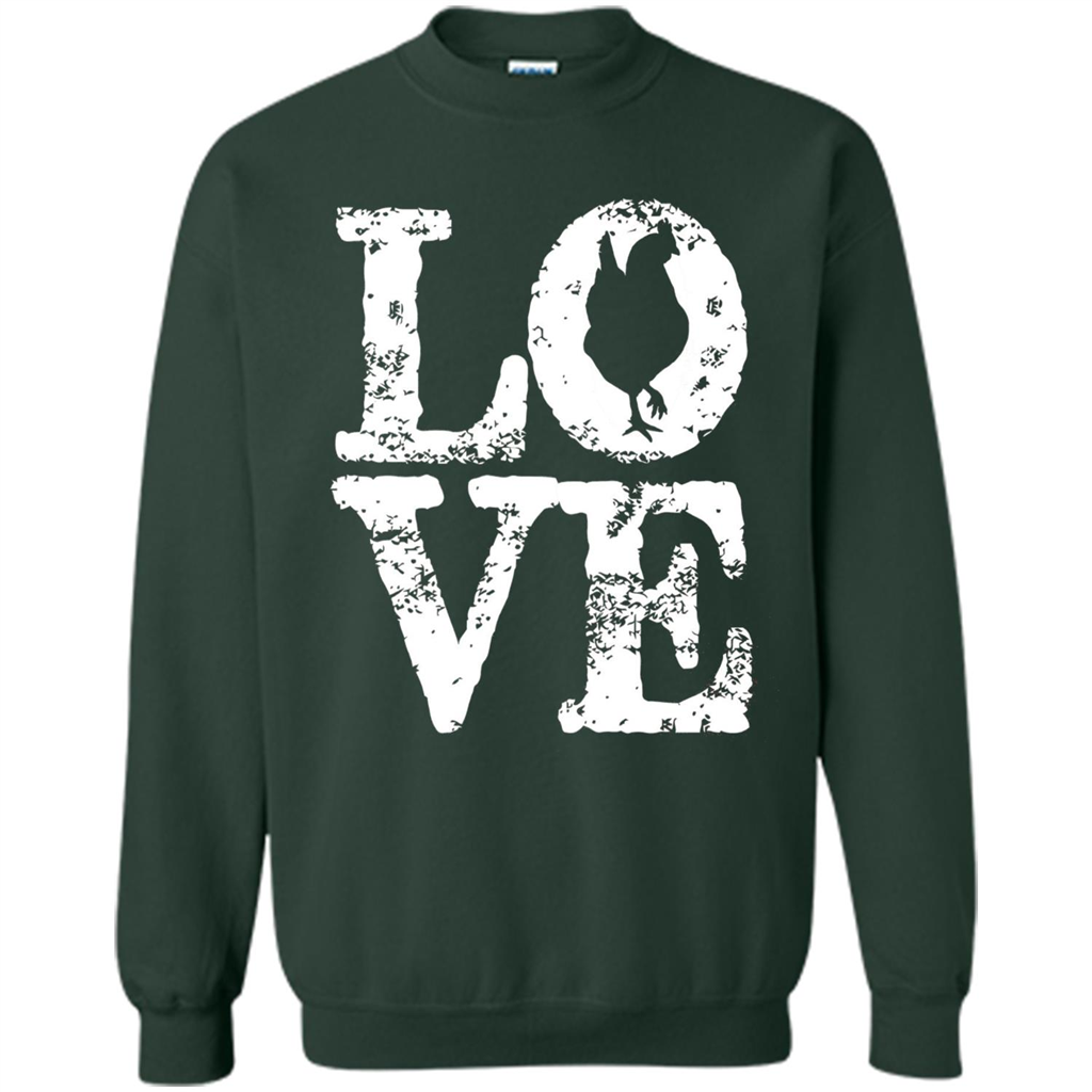 Chickens T-shirt I Love Chickens T-Shirt Forest Green