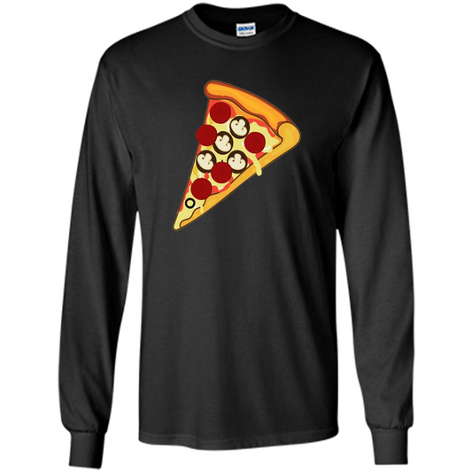 Love Pizza T-shirt More Food Eat Pizza Slice Black
