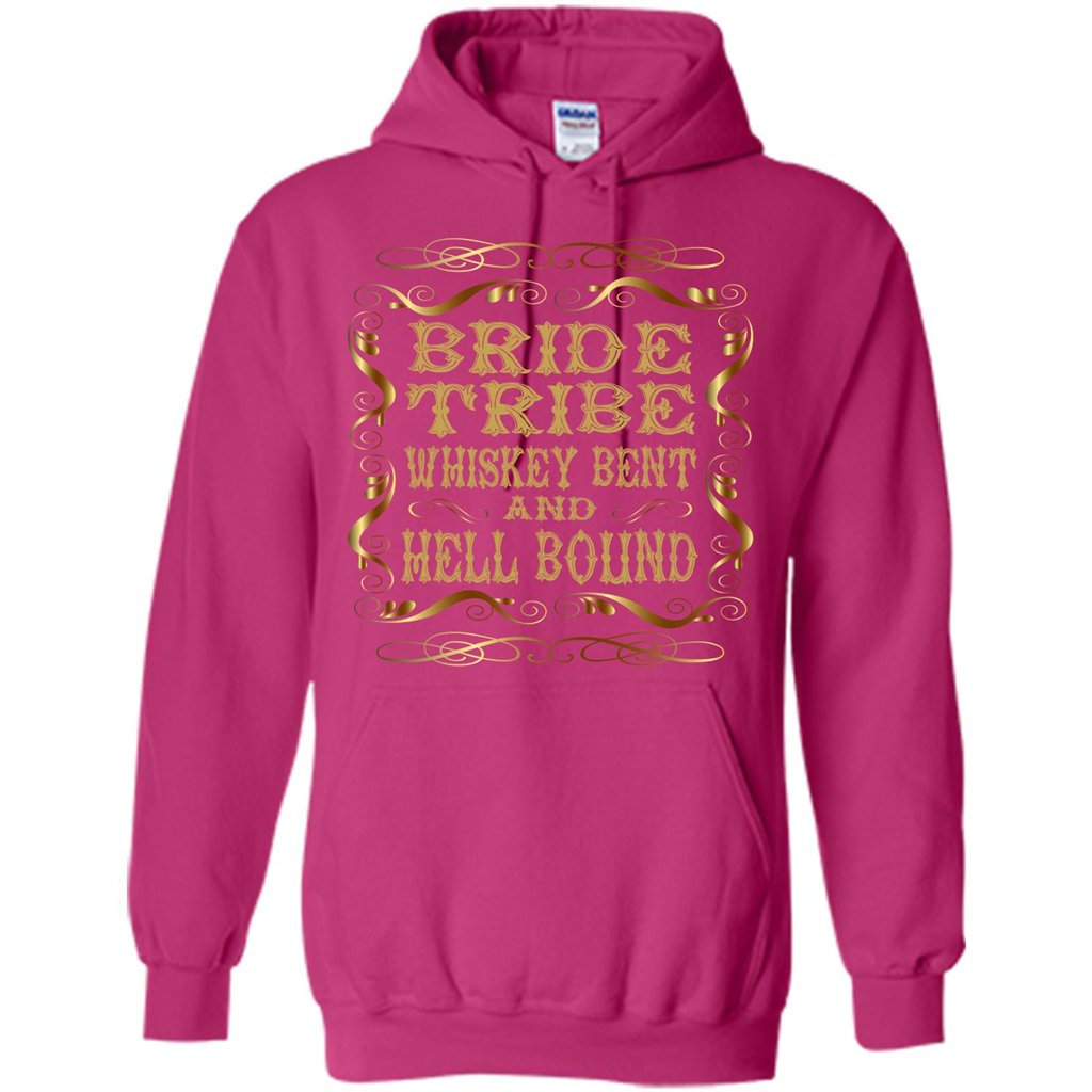 Bride Tribe Whiskey Bent and Hell Bound T-shirt Heliconia