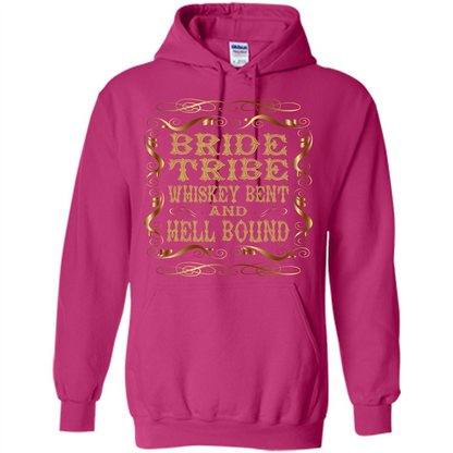 Bride Tribe Whiskey Bent and Hell Bound T-shirt Heliconia
