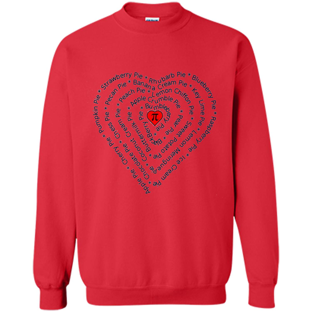 Love Math T-shirt I Love Pie Red