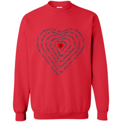 Love Math T-shirt I Love Pie Red