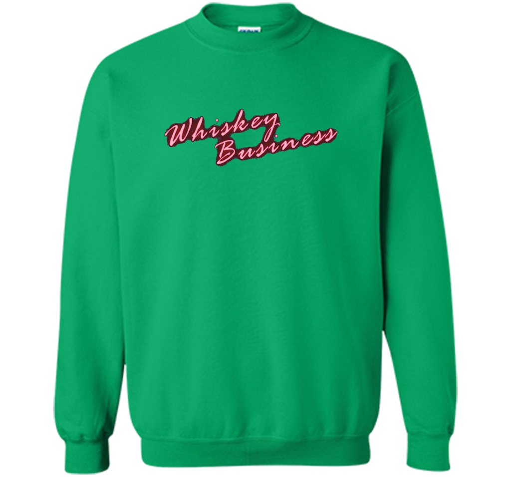 Whiskey Business Drinking 80's T-shirt shirt Irish Green