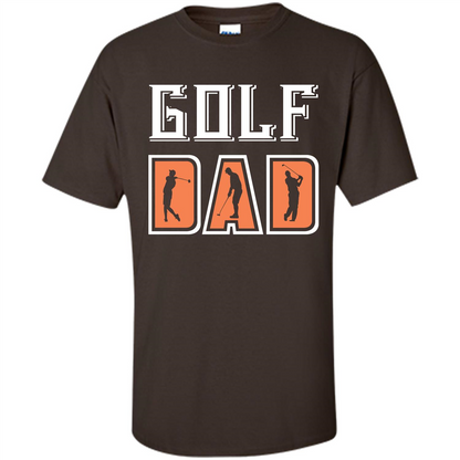 Golf Lover T-shirt Golf Dad Dark Chocolate