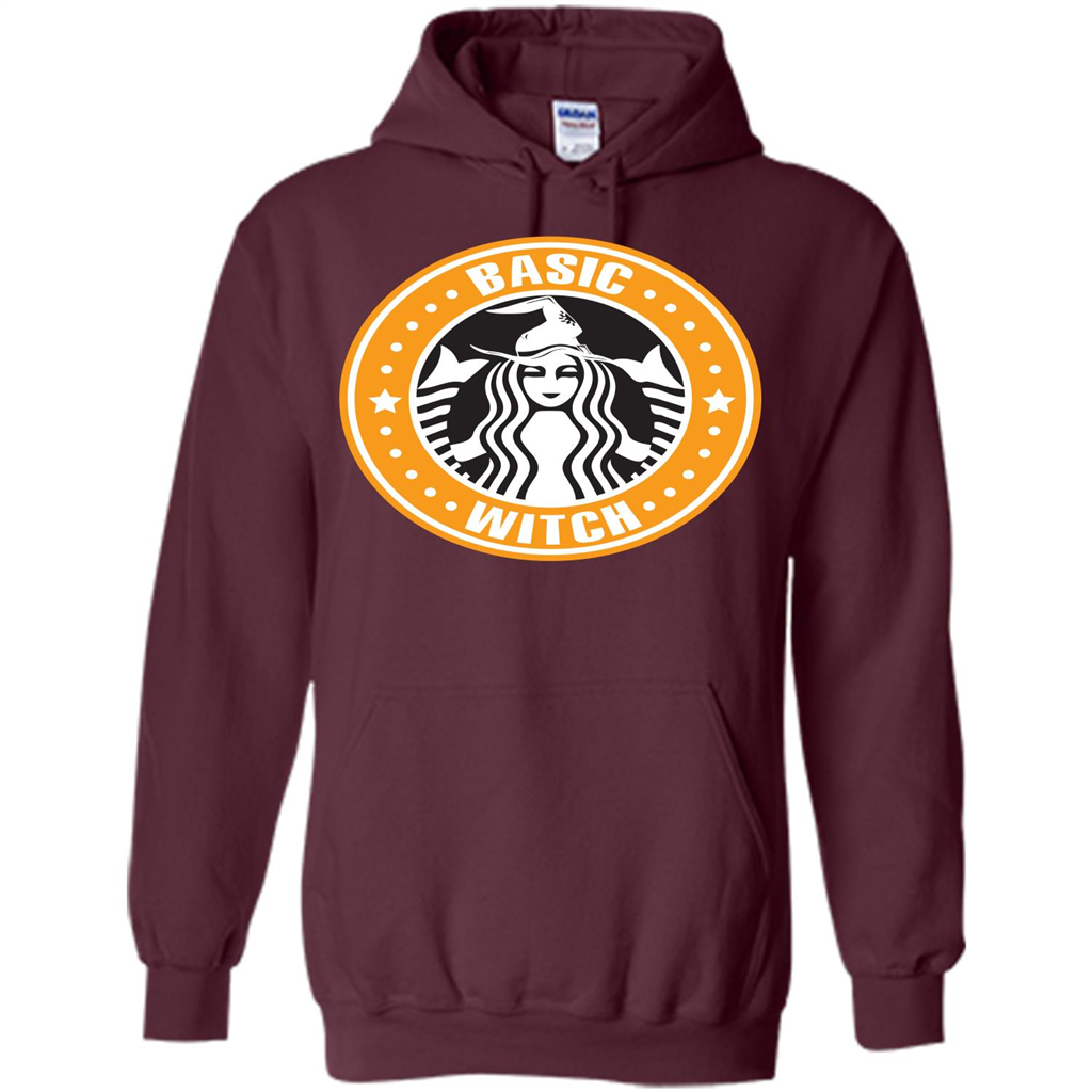 Halloween T-shirt Basic Witch T-shirt Maroon