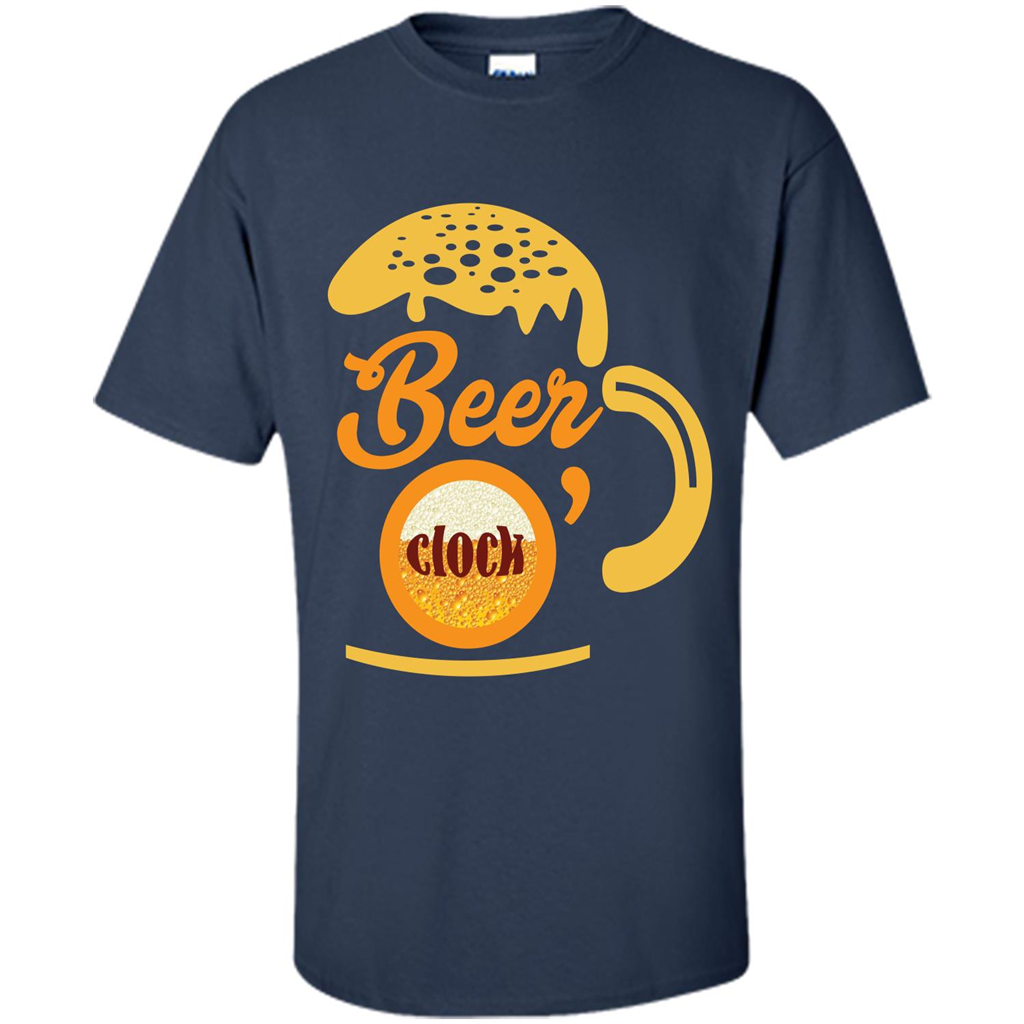 Beer T-shirt Beer O’clock Navy