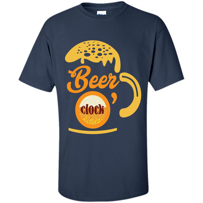 Beer T-shirt Beer O’clock Navy