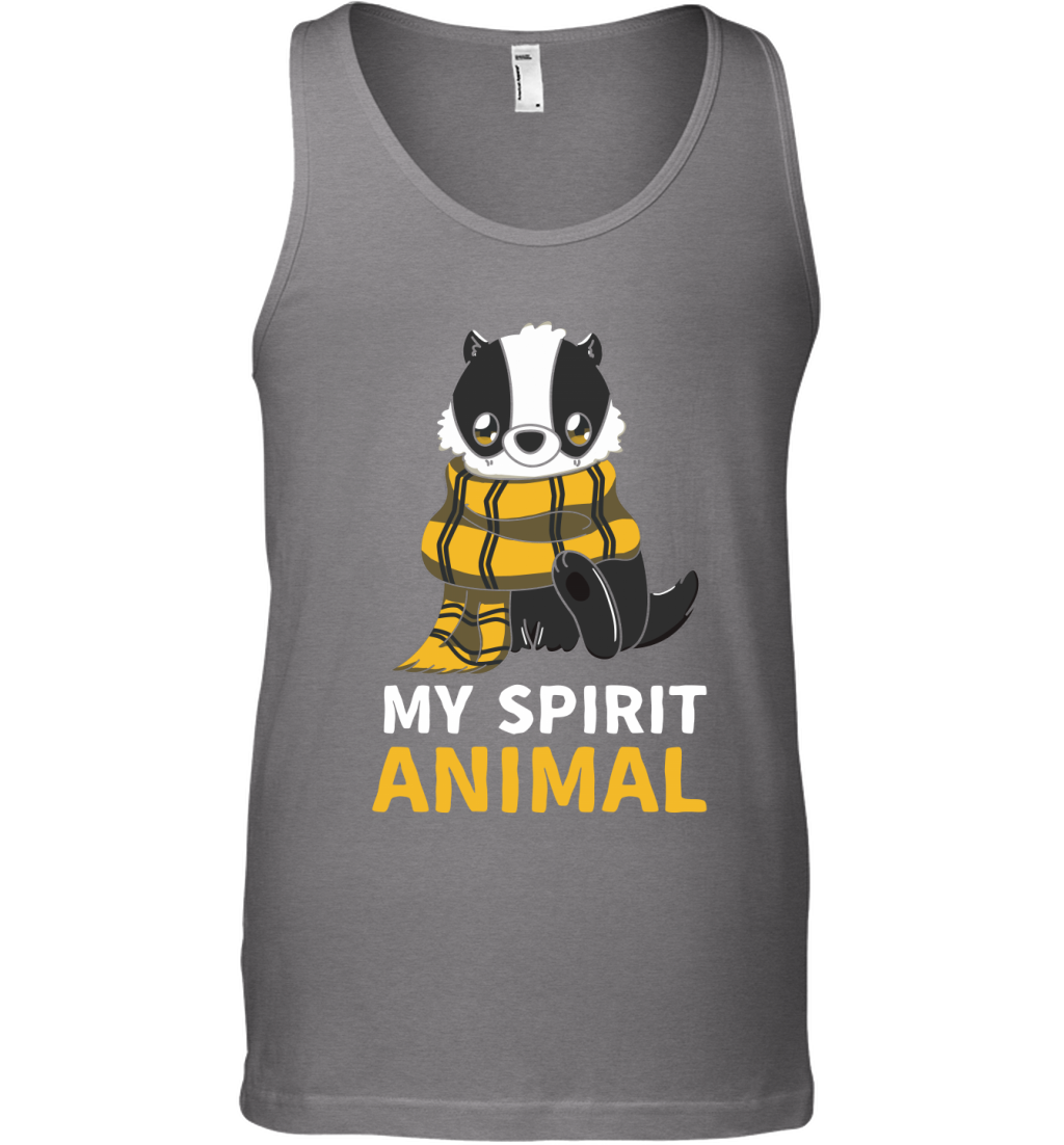 Hufflepuff - My Spirit Animal Harry Potter Tank Top Tank Top Graphite Heather