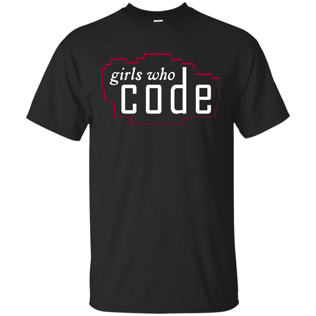 Coder T-shirt Girls Who Code T-shirt Black