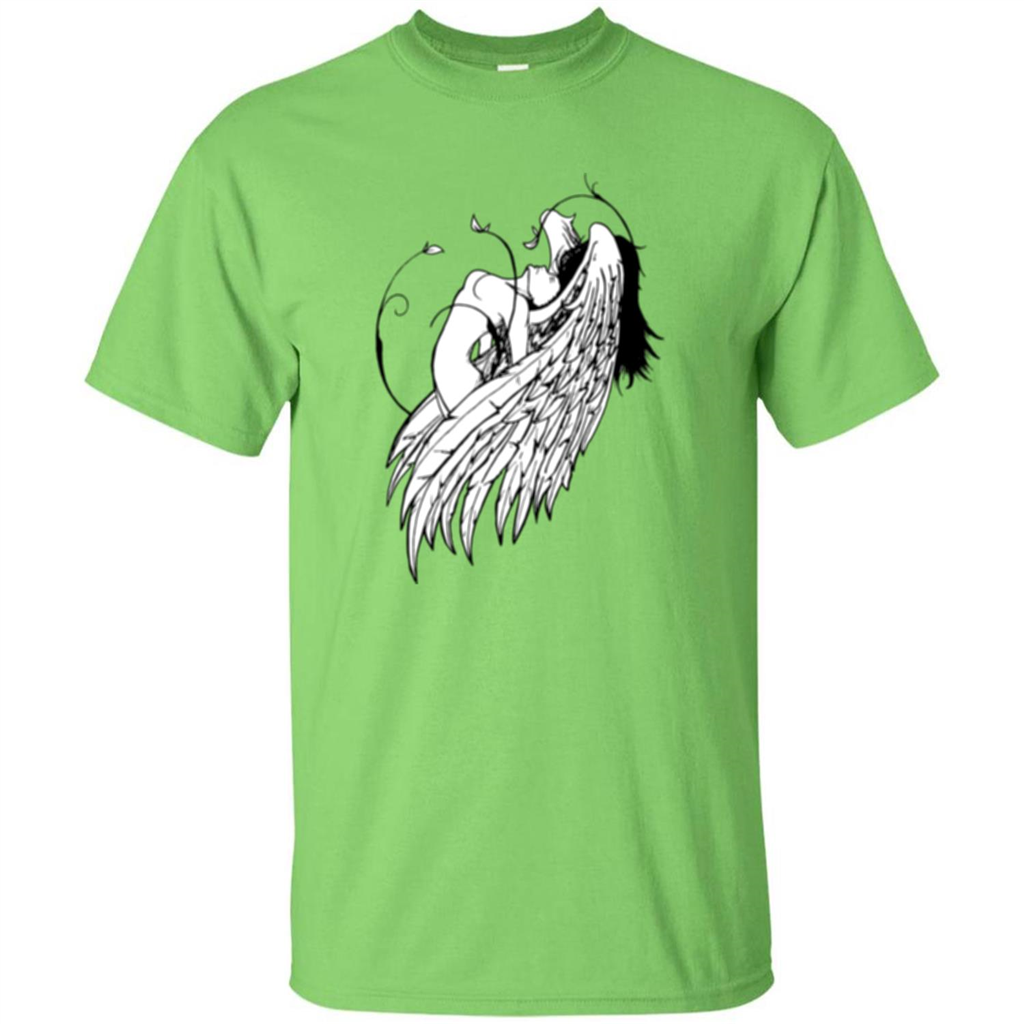 Angel T-shirt Angel Wings Lime