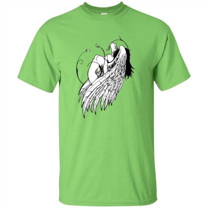 Angel T-shirt Angel Wings Lime