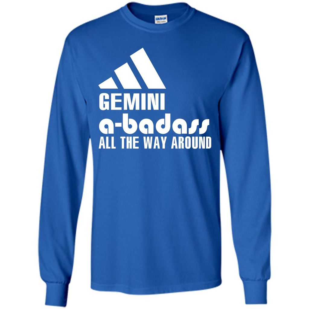 Gemini A-Badass All The Way Around T-shirt Royal