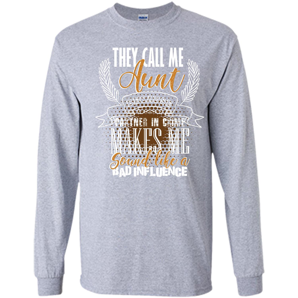 Funny Aunt T-shirt They Call Me Aunt Sport Grey