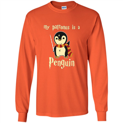 Penguin T-Shirt My Patronus Is A Penguin Hot 2017 T-Shirt Orange