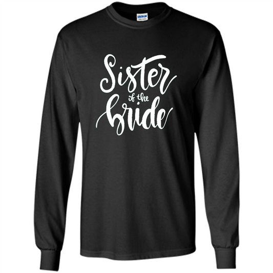 Sister Of The Bride T-shirt Black