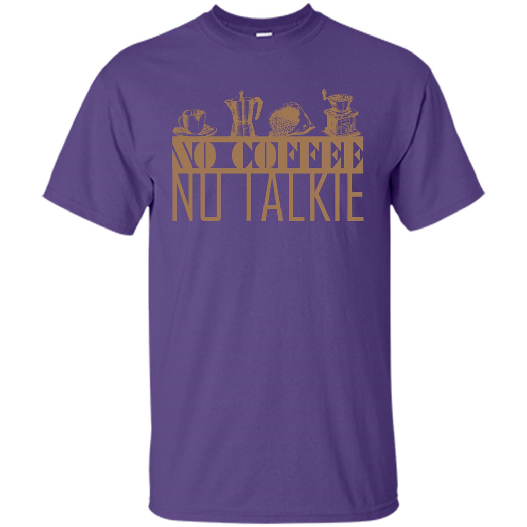 No Coffee No Talkie T-shirt Purple