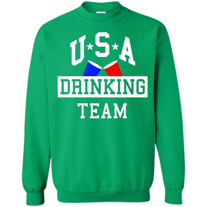 Independence Day T-shirt USA Drinking Team Irish Green