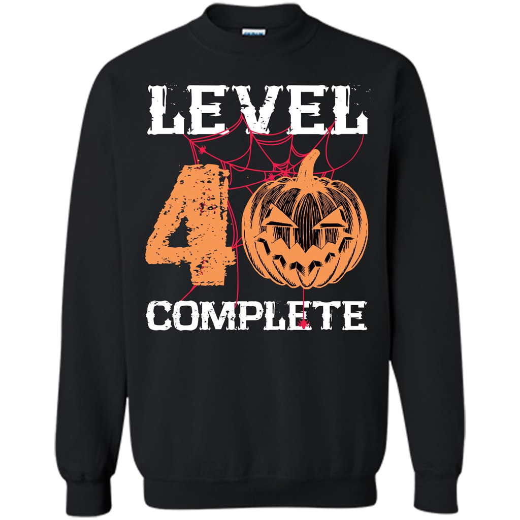 Halloween T-shirt Level 40 Complete Black