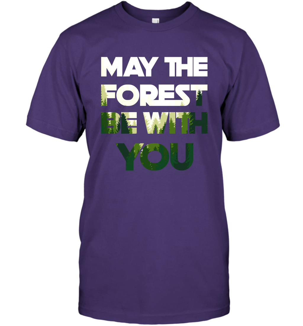 May The Forest Be With You Shirt T-Shirt T-Shirt Purple