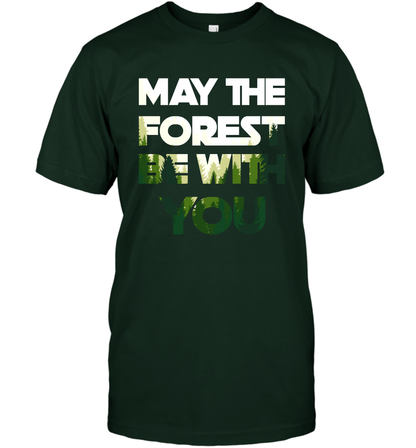 May The Forest Be With You Shirt T-Shirt T-Shirt Forest Green