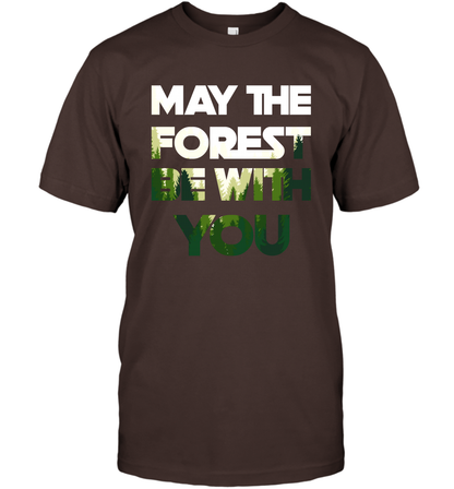 May The Forest Be With You Shirt T-Shirt T-Shirt Dark Chocolate