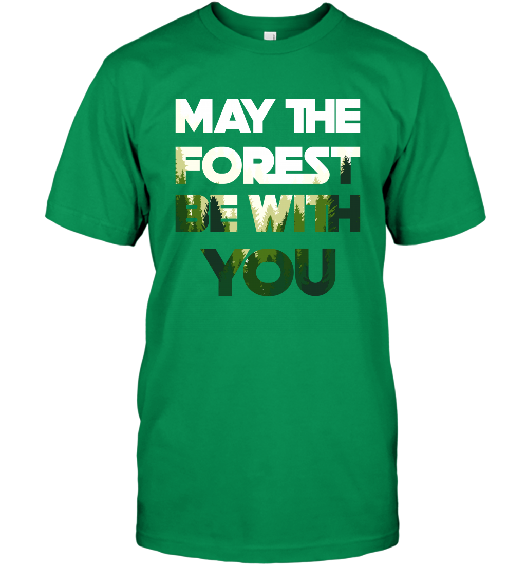 May The Forest Be With You Shirt T-Shirt T-Shirt Irish Green