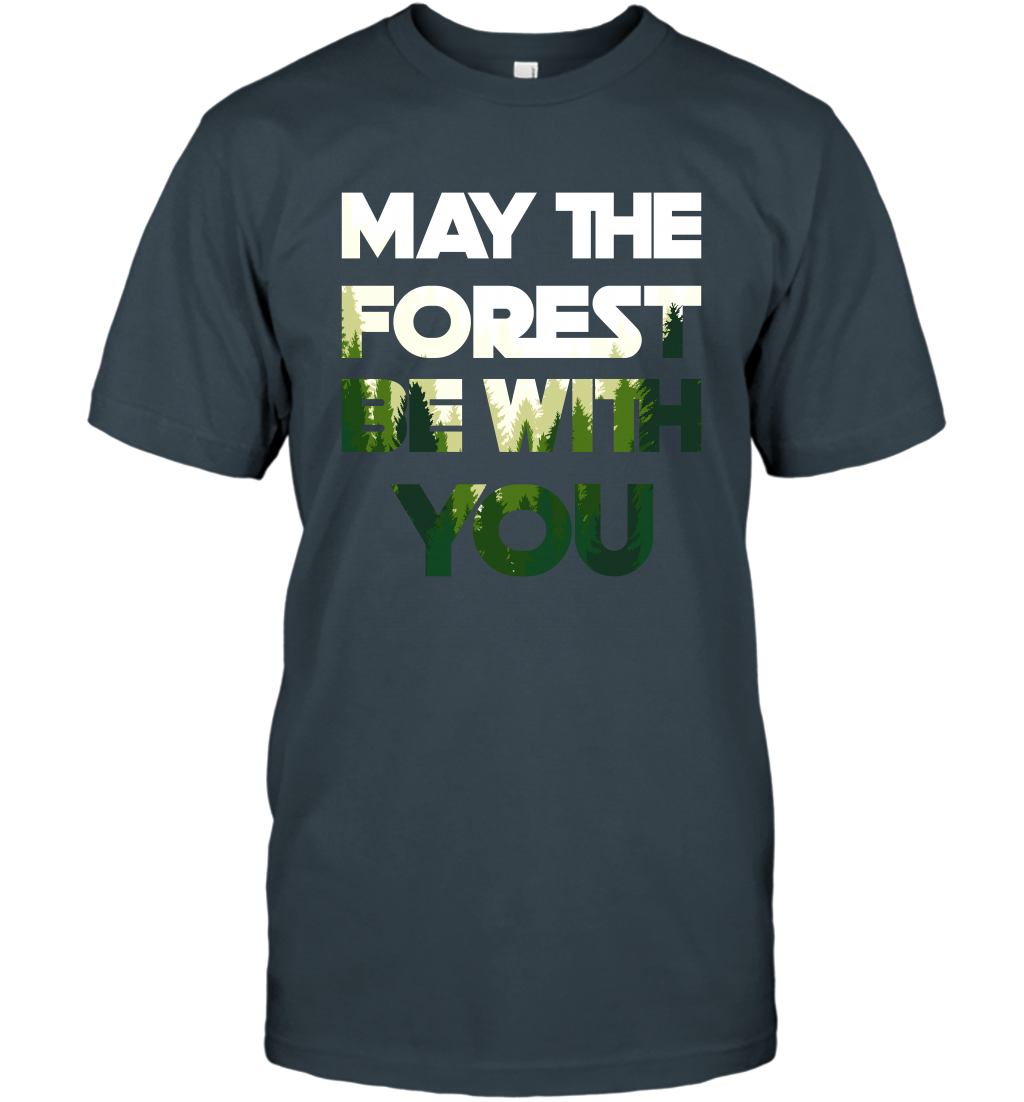 May The Forest Be With You Shirt T-Shirt T-Shirt Charcoal