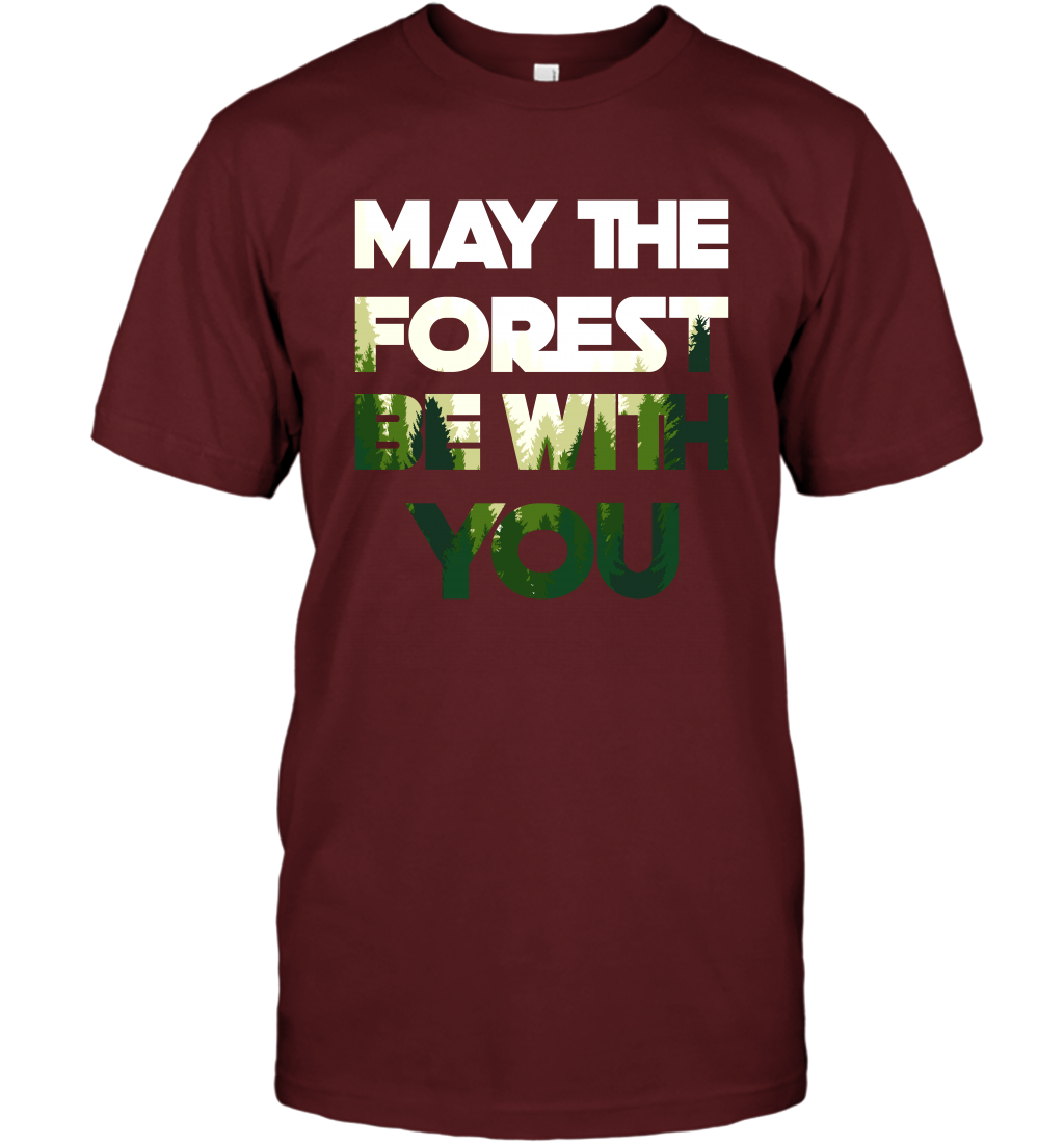 May The Forest Be With You Shirt T-Shirt T-Shirt Cardinal