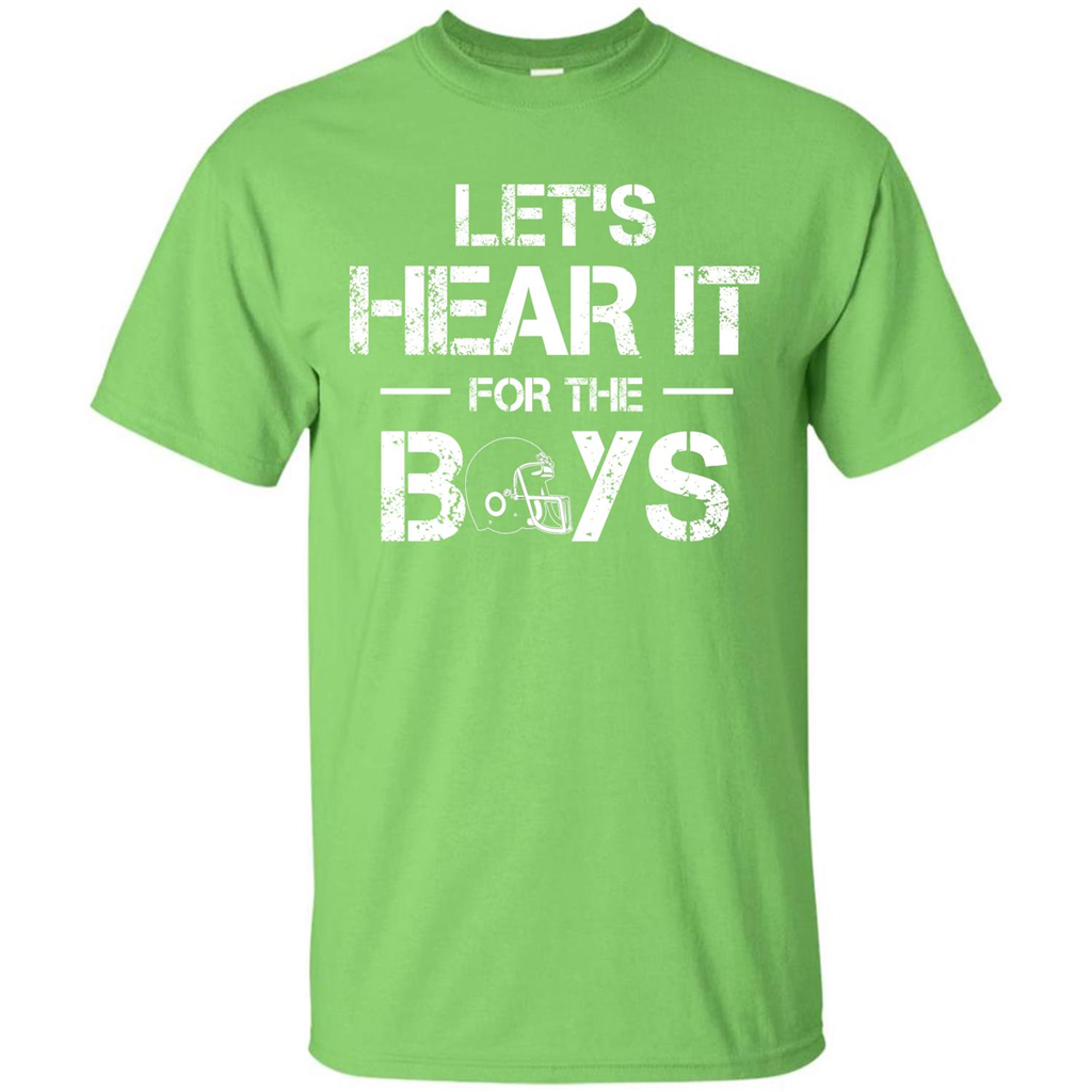 Football T-shirt Let's Hear It For The Boys Lime