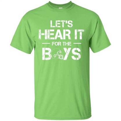 Football T-shirt Let's Hear It For The Boys Lime