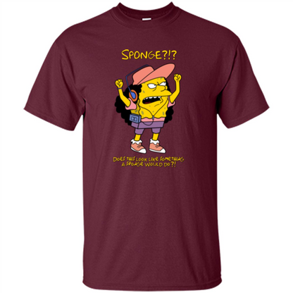 Sponge Otto Square Pants T-shirt Maroon