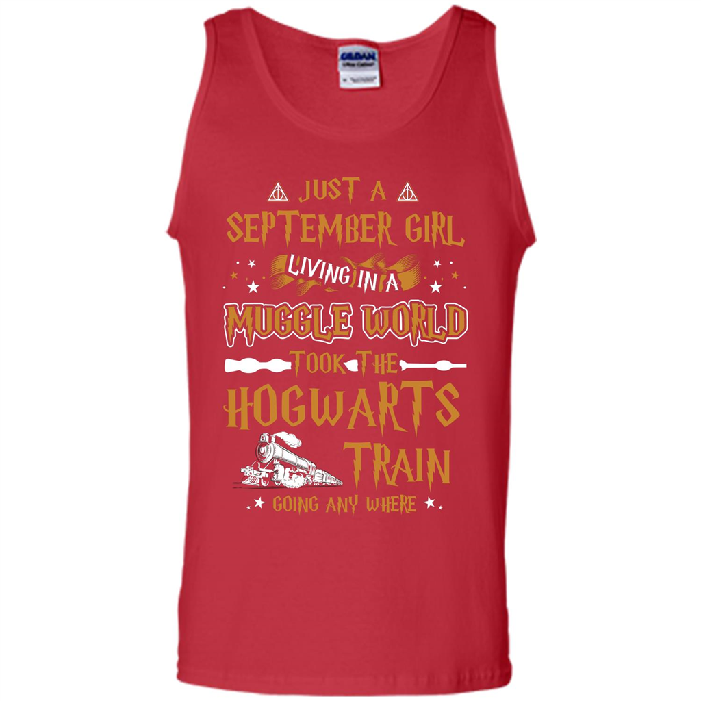Harry Potter T-shirt Just A September Girl Living In A Muggle World