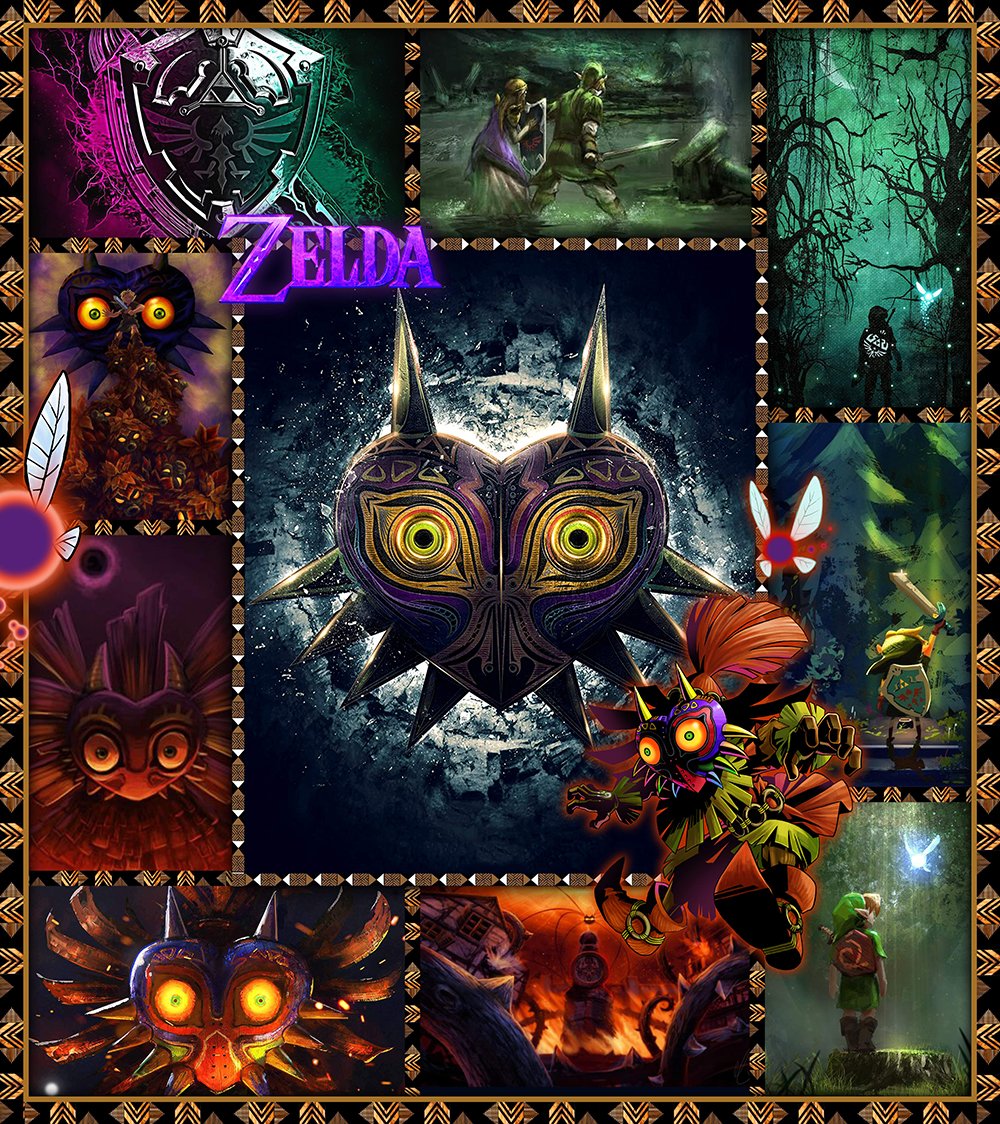 The Legend Of Zelda Majora's Mask 3D Bed Set