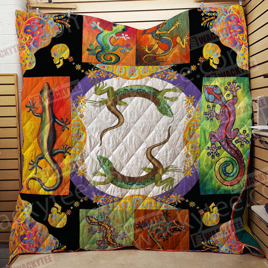 Gecko 3D Quilt Blanket Queen (203x228CM)