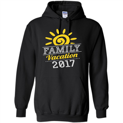 Summer T-shirt Family Vacation 2017 T-shirt Black