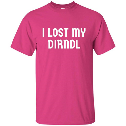 I Lost My Dirndl Oktoberfest Beer Party T-Shirt Heliconia