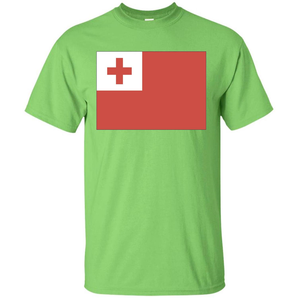 Tonga T-shirt Flag Of Tonga T-shirt Lime
