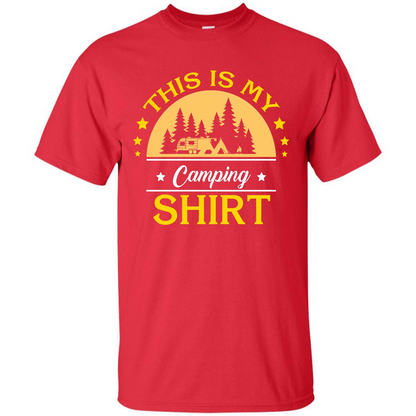 Camping T-shirt This Is My Camping Shirt T-shirt Red