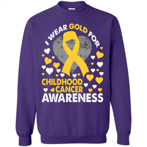 I Wear Gold For Childhood Cancer Awareness T-shirt
