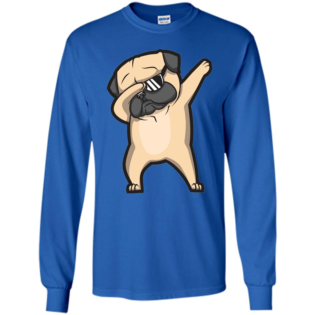 Dabbing Pug Shirt - Cute Funny Dog Dab T-shirt Royal