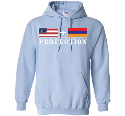 American + Armenian = Perfection Flag T-Shirt t-shirt Light Blue