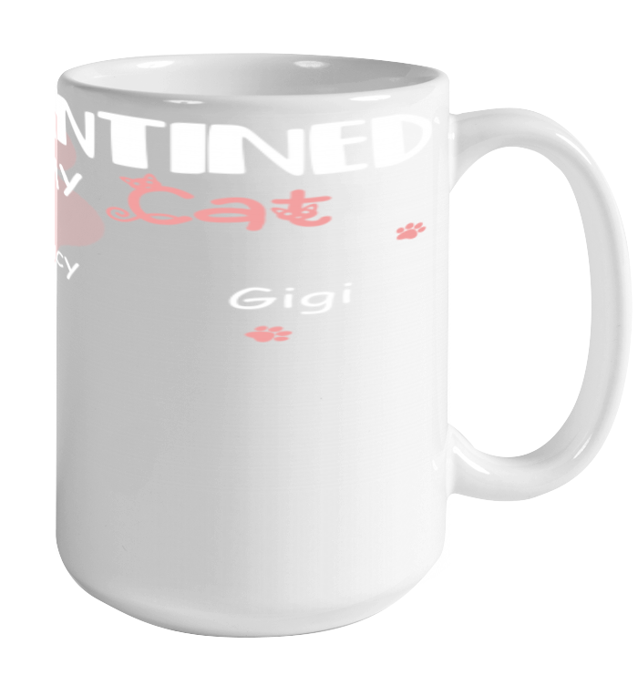 Stay home with my cats ( Customized Name ) Ceramic Mug 15oz
