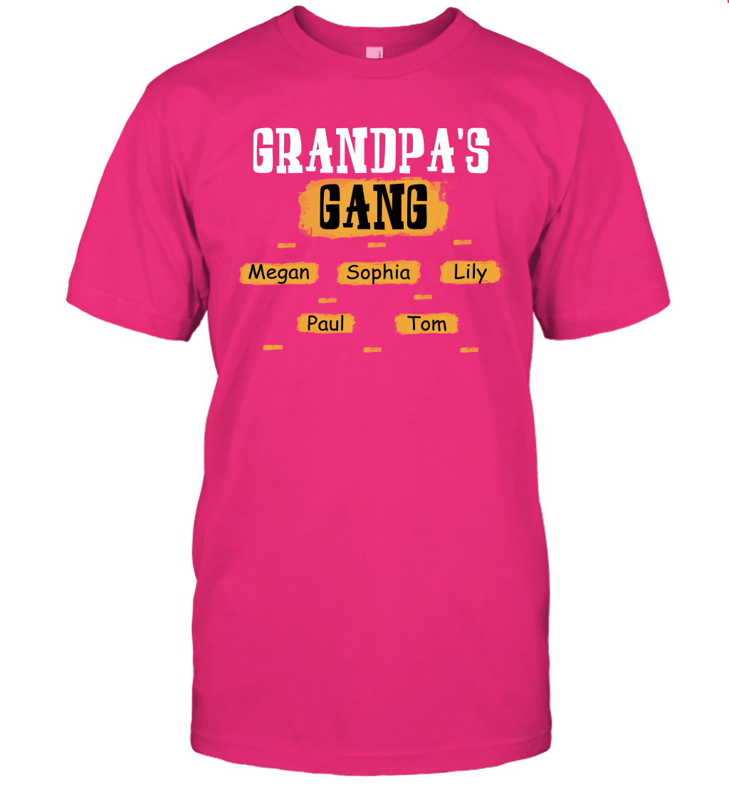 Grandpa's Gangs (Customized Name) T-Shirt T-Shirt Heliconia
