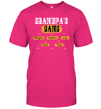 Grandpa's Gangs (Customized Name) T-Shirt T-Shirt Heliconia