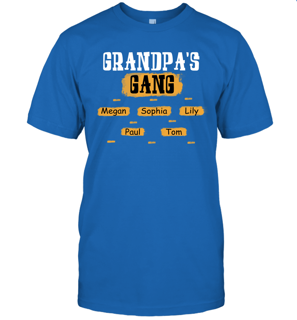Grandpa's Gangs (Customized Name) T-Shirt T-Shirt Royal