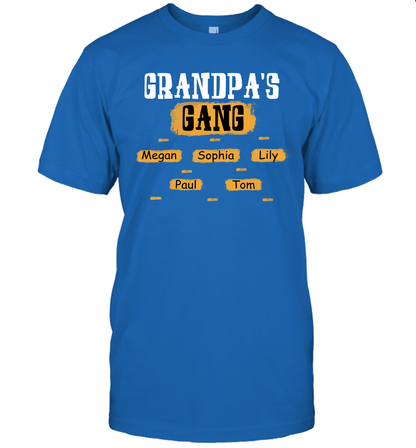 Grandpa's Gangs (Customized Name) T-Shirt T-Shirt Royal