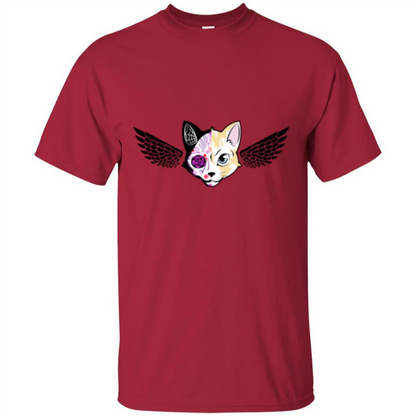 Wolf and Bird T-shirt Cardinal